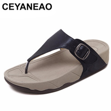 CEYANEAO Hot sell women summer Comfortable Breathable Flat sandals shoes woman flip flop Buckle causal beach sandals size 35-40 2024 - buy cheap