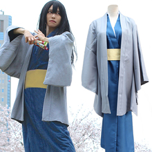 Anime Gintama Gin Tama Silver Soul Katsura Kotarou Cosplay Costume COS Cloth Full Set 2024 - buy cheap