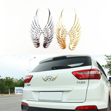 Car styling funny car sticker badge angels wings 3D metal auto sticker decal for Mazda 2 3 5 6 CX5 CX7 CX9 Atenza Axela 2024 - buy cheap