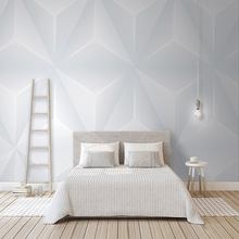Decorative wallpaper series Modern simple triangle 3D effect geometric TV background wall 2024 - buy cheap