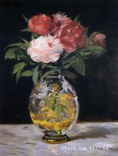 Buquê de flores de galeria de arte online, pinturas efeito manet pintadas à mão de alta qualidade 2024 - compre barato
