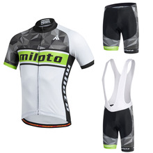 MILOTO 2020 Summer Men's Cycling Jersey Set with Bib shorts Ropa De Ciclismo Maillot Ciclismo Pro Team equipment Bike Clothing 2024 - buy cheap