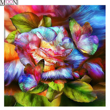 MOONCRESIN DIY Diamond Embroidery Blooming Vintage Flowe Diamond Painting Cross Stitch Full Square Drill Rhinestone Mosaic Decor 2024 - buy cheap