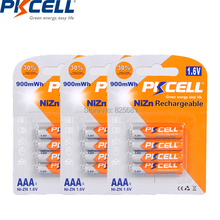 Batería recargable para linterna, 900mWh nizn pila AAA, 1,6 v, 12 Uds., PKCELL 2024 - compra barato