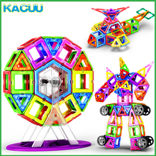 KACUU 19-125PCS Big Size Magnents Building Blocks Constructor Magnetic Designer Building Toys Model Toys For Children 2024 - buy cheap