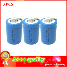 1200 mAh 1.2 V Ni-CD 4/5SC 4/5 SC Bateria Recarregável Sub C Célula para Ferramentas De Poder 3 Pacote 2024 - compre barato