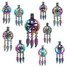 Rainbow Colored Peacock Dream Catcher Cage Pendant Butterfly Dreamcatcher Cage Jewelry More Than 30 New Styles RPA21 2024 - buy cheap