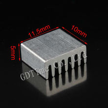 2000PCS Lot Aluminum 10x11x6mm LED IC Cooling Cooler Heatsink Heat Sink GD028 2024 - купить недорого