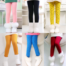 Autumn and Winter Korean Children's Plushing Thickening Pants Girl Leggings 2024 - buy cheap
