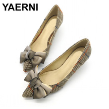 Yaerninew sapatos femininos de salto alto, salto alto, slip-on, sapato único, plus size, primavera, outono 2024 - compre barato