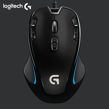 Мышь Logitech original mouse G300S, оптическая игровая мышь logitech с 2500 DPI для ПК, геймерская мышь, play overwatch Starcraft War3 2024 - купить недорого