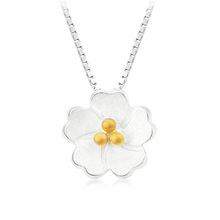 Exquisite 925 Sterling Silver  Chain Daisy Pendant Necklace Simple Fashion Coller Choker Jewelry Wholesale Factory Price 2024 - buy cheap