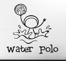 One of the Sports Water Polo Funny Image Wall Stickers Waterproof Vinyl Decal Kids Room Creative Decor Decals Mural D185 2024 - buy cheap