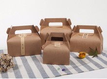 Caja de embalaje para Tartas, cajas grandes de regalo con asa, caja blanca para Tartas de Navidad 2024 - compra barato