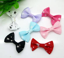 50pcs Mixed Baby Satin Ribbon Bowknot Star Hair Clips Applique DIY Craft Wedding Bow Tie Scrapbooking Decoration 3.5x2.2cm 2024 - buy cheap