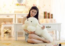 Stuffed toy fragrance dog plush toy large 80cm white prone dog soft throw pillow Christmas gift w5357 2024 - buy cheap