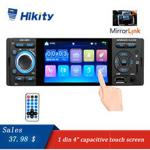 Hikity Car Radio 1 din jsd-3001 Autoradio 4" Touch Screen auto audio Mirror Link Stereo Bluetooth Rearview Camera aux MP5 Player 2024 - buy cheap