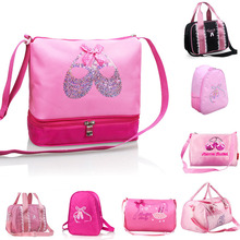 Girls Kids Balle Dance Bag Kawaii Pink Princess Cross Body Bag Cute Ballet Shoulder Bag With Sequin Ballet Shoes 2024 - buy cheap