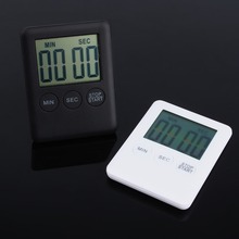 Temporizador digital de cozinha lcd, timer de alarme com ímã, temporizador eletrônico grande, ferramenta para cozinhar 99 minutos 2024 - compre barato