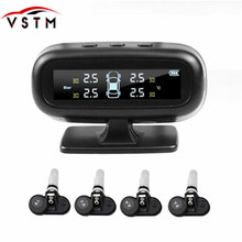 New Version Car TPMS Tyre Pressure Monitoring System Solar Power Digital LCD Display Auto Security Alarm Systems Tyre Pressure 2024 - buy cheap