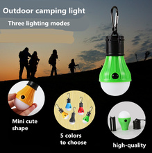 5 cores Mini Lanterna Portátil Tenda Luz luz Do Feriado CONDUZIU a Lâmpada Lâmpada De Emergência À Prova D' Água Gancho de Suspensão Lanterna Para Camping 2024 - compre barato