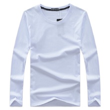 Осенняя мужская футболка для мужчин с длинным рукавом, облегающая футболка брендовая футболка; Повседневные футболки Masculina одежда с рисунком, размеры от S до 2024 - купить недорого