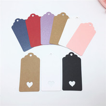 200Pcs/Lot Multi Color Style Scallop Head Shape Kraft Paper Tag Luggage Note Wedding DIY Gifts Party Adornment Price Hanging Tag 2024 - buy cheap