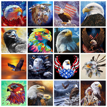 Full Diamond Embroidery Mosaic Animals Needlework Christmas Eagles 5D DIY Diamond Painting Rhinestones Pasting Cross Stitch 2024 - buy cheap