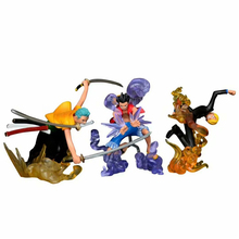 Figura de acción de One Piece para niños, modelo coleccionable de PVC, Roronoa Vinsmoke Zoro, Sanji Monkey D Luffy 2024 - compra barato