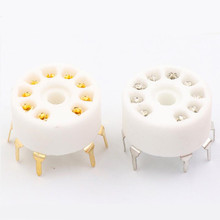 50pcs/lot PCB Mount 9pin B9A Ceramic Tube Socket  for ECC83 12AX7 6DJ8 5670 2024 - buy cheap