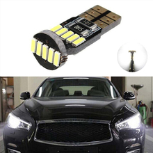 Luz de estacionamiento para Infiniti Q50, Q60, Q70, Q80, QX30, QX50, QX56, QX70, QX80, G25, G35, G37, 1 unidad, T10, 4014 SMD, 15 LED, W5W 2024 - compra barato