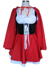 Новинка, костюм с сказочными сказками и маленьким красным капюшоном для женщин, маскарадный костюм для косплея, Вечеринки На Хэллоуин, большие размеры, модель 8044 2024 - купить недорого