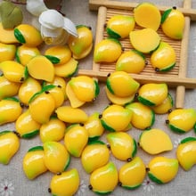 10pcs/lot resin flat back simulation fruit mango slice 18*23mm decor crafts bonsai home DIY 2024 - buy cheap
