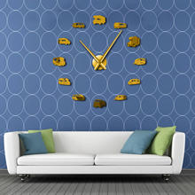 Car Bus DIY Large Wall Clock RV Auto Frameless Giant Wall Watch Art Home Decor 3D Big  Mirror Sticker Modern Design Clock 2024 - buy cheap