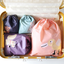 1pc Cartoon Waterproof Travel Storage Bags Children Baby Toys Clothes Organizer Mini Drawstring Bag Home Organization 2024 - buy cheap