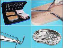 Kit de instrumentos de sutura cirúrgica para alunos, kit de prática de cirurgia de desentupimento com modelo de pele 2024 - compre barato