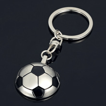 Creative Personality 3D Football Metal Key Chain Waist Hanging Keyring Keychain Pendant trinket boyfriend gift bag car backpack 2024 - buy cheap