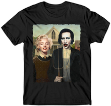 Marilyn Monroe t-shirt, Manson t-shirt, American Gothic, Funny, Glamour, Pinup 2018 New Fashion T Shirt Men Cotton 2024 - buy cheap