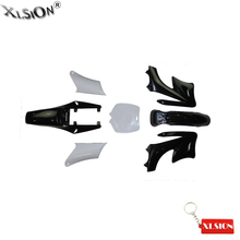 Xlsion kit de carenagem plástica para bicicletas, cobertura preta para mercado de motos de 2 tempos chinesas 47cc 49cc apollo orion mini dirt bikes 2024 - compre barato