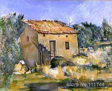 oil painting Landscape Abandoned House near Aix en Provence by Paul Cezanne art for sale Hand painted High quality 2024 - buy cheap