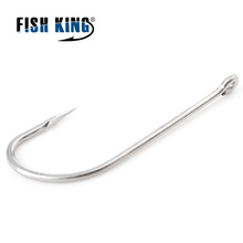 Fish king gancho farpado 401ss, gancho de pesca de ferro inoxidável 401ss #-6/0 #25 segundos 1 #-8 #50 segundos, gancho para pesca de carpa 2024 - compre barato