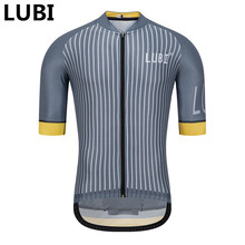 LUBI Men Pro Team Cycling Jersey Short Sleeve Summer Anti-sweat Bike Shirt Breathable Racing MTB Clothes Wear Cycling Clothing 2024 - buy cheap