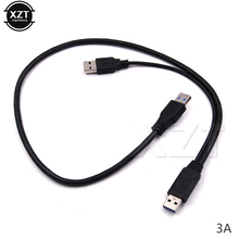 Cable de alimentación de carga USB 3,0 A 1 macho A Y, divisor, extensión, nuevo 2024 - compra barato