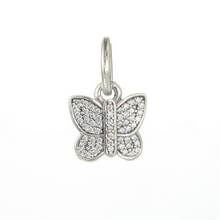 Spring Dangle Butterfly Charm Pendants Fits Pandora Bracelets Authentic 925 Sterling Silver Butterfly Beads Diy Jewelry 2024 - buy cheap