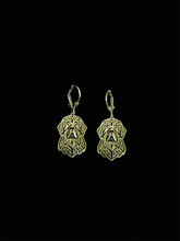 New 2016 Unique Romantic Gold Silver Color Newfoundland Drop Earrings Wholesale Animal Earrings For Women Girl Aros 2024 - buy cheap