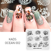 Rolabling Ocean Shell Flower Template Stencil Beauty Tools Nail Art Image Stamp Nail Art Decorations Stamp Plate 2024 - buy cheap