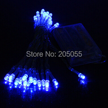 5M 50LED AA Battery operated clear String Fairy Light night Lamp static on&Flash modes for Xmas Christmas Wedding Party -BLUE 2024 - buy cheap