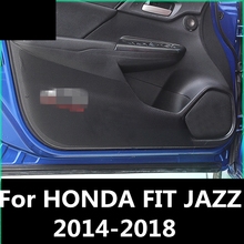 For HONDA FIT JAZZ 2014-18 Car-Styling Protector Side Edge Protected Anti-kick Door Mats Cover case Sticker Interior decoration 2024 - buy cheap