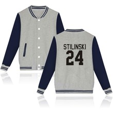 Stilinski-Chaqueta de béisbol con estampado para hombre y mujer, chaqueta deportiva de estilo hip hop para hombre y mujer, sudaderas con capucha, chaquetas informales harajuku, tops 2024 - compra barato