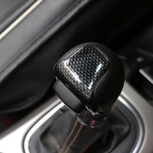 ABS Matte/Carbon fibre For Jeep Renegade 2016-2019 Compass 2017 2018 Car gear shift lever knob handle Cover Accessories 1pcs 2024 - buy cheap